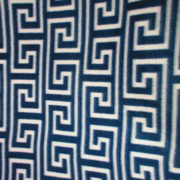 Greek Key 92" x 58" Fleece Blanket - Picture 2 of 3